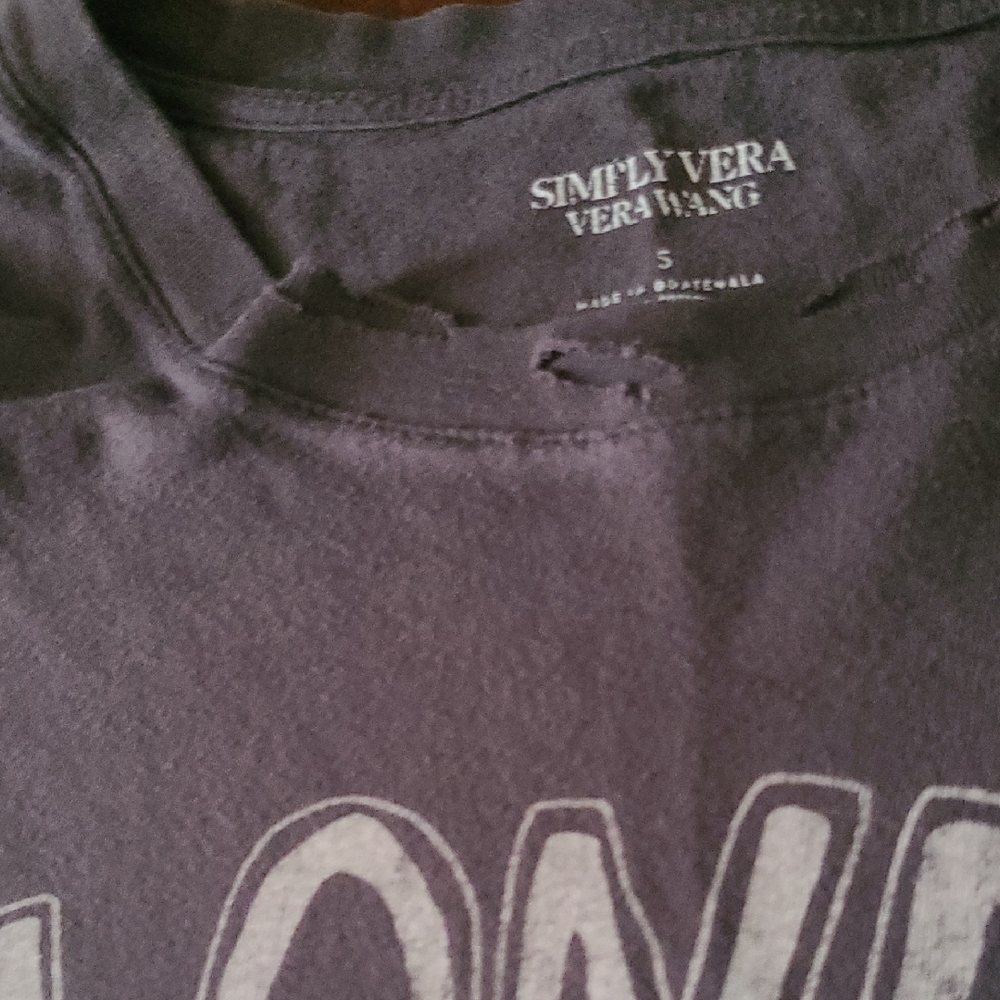 Simply Vera Vera Wang Grey Blondie Womens Tank Top - Picture 6 of 8